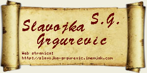 Slavojka Grgurević vizit kartica